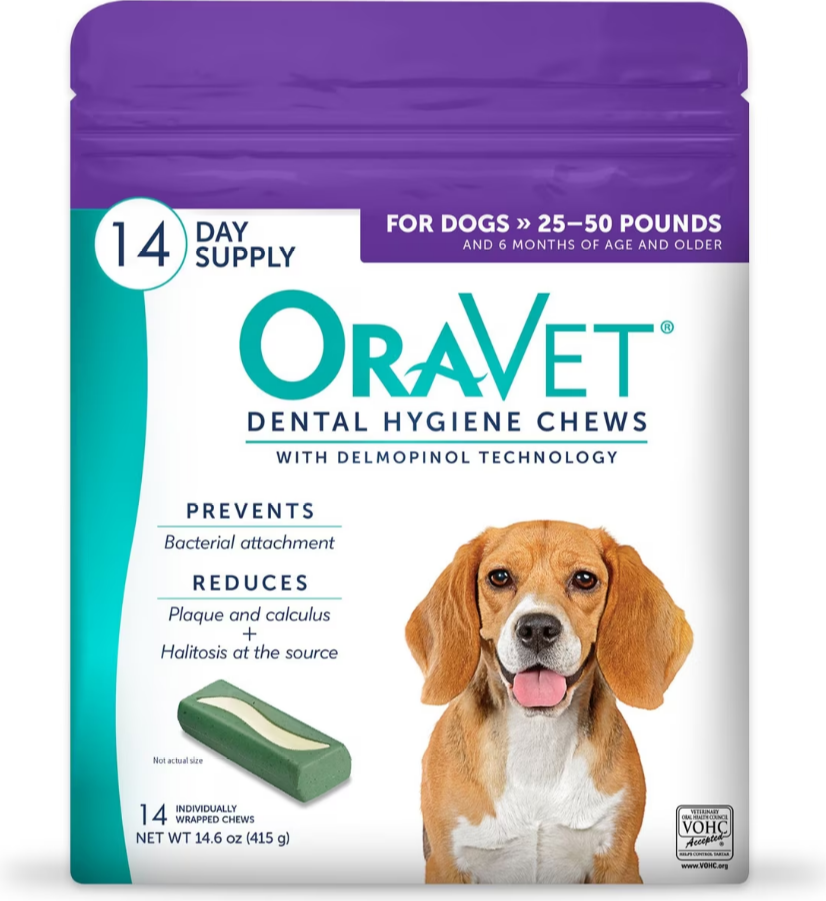 OraVet Hygiene Dental chews for Medium dogs