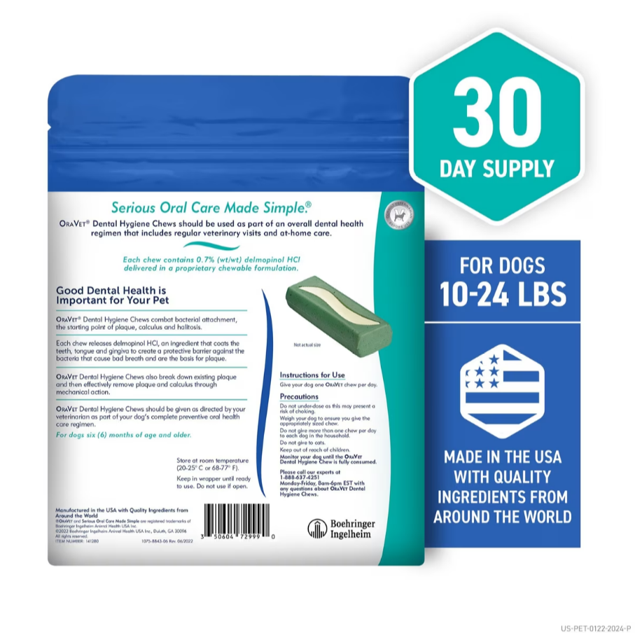 OraVet Hygiene Dental chews for Small dogs