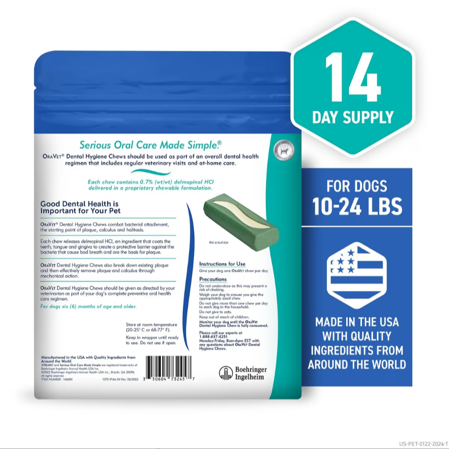 OraVet Hygiene Dental chews for Small dogs